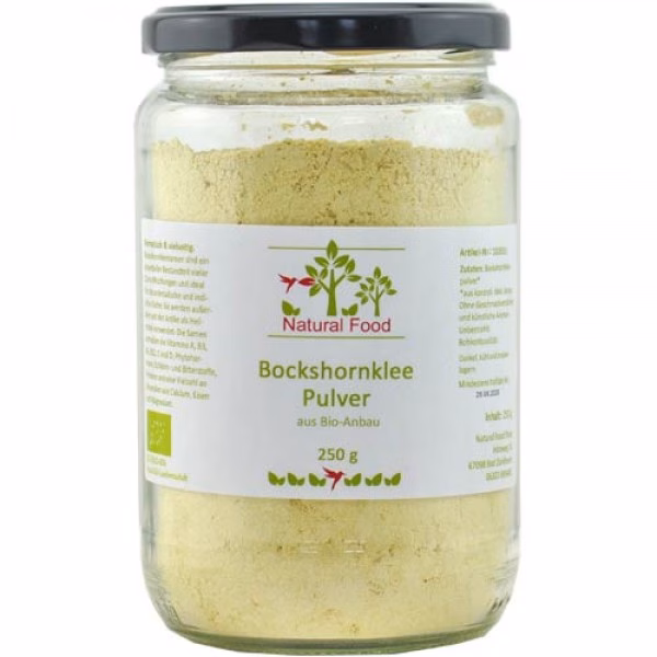 Bockshornkleepulver, Bio, Rohkostqualität, 250g