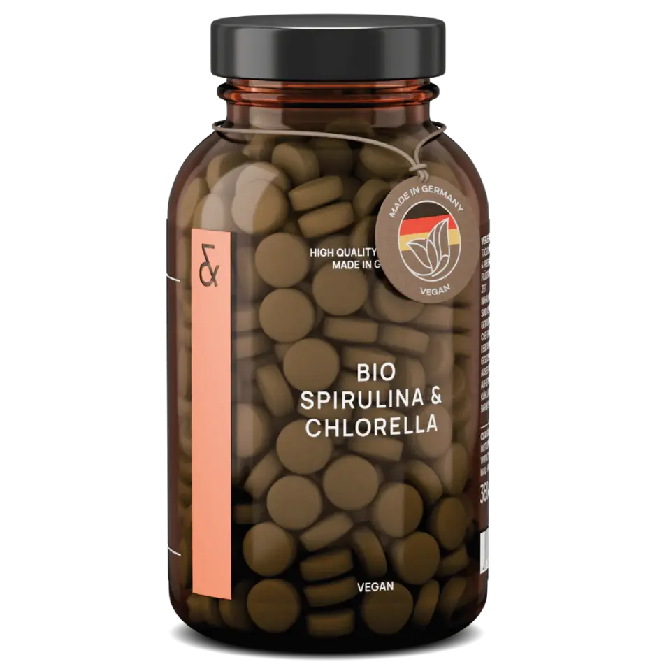 bio spirulina & chlorella premium algen presslinge