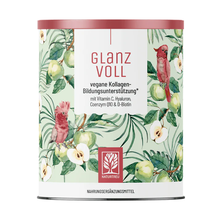Glanzvoll Vegane Kollagen-Bildungsunterstützung* mit Vitamin C, Hyaluron, Q10 & Biotin,premium Nahrungsergänzungsmittel