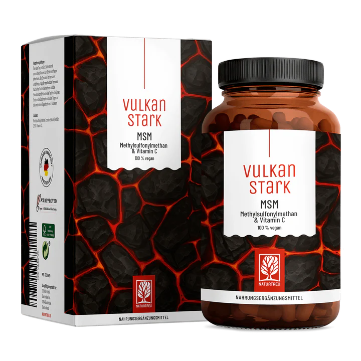 Vulkanstark MSM-Komplex mit Vitamin C, Prtemium Nahrungsergänzungsmittel