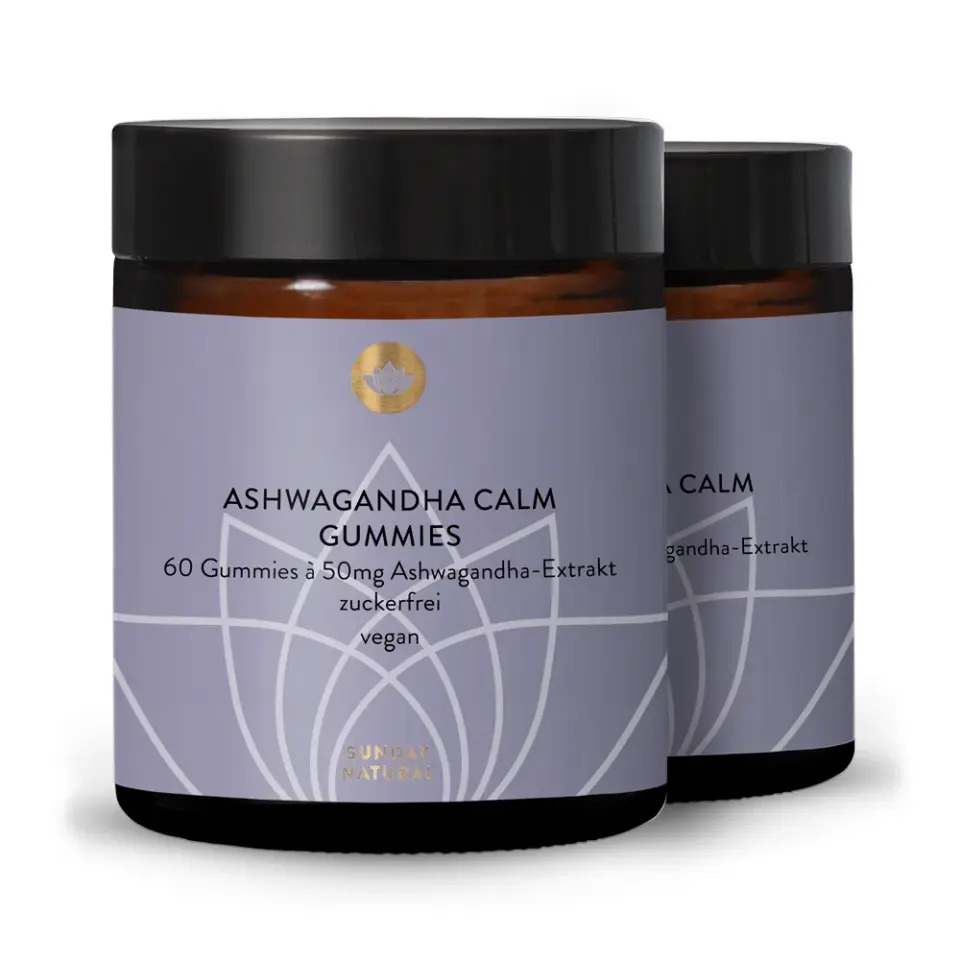 Ashwagandha Calm Gummies HIMBEERGESCHMACK, Vorteilsset