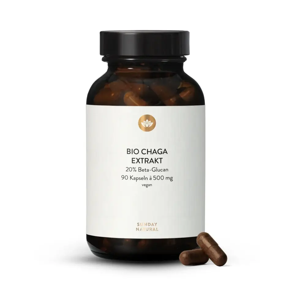 Bio Chaga Extrakt 20% Beta-Glucan, Vitalpilz