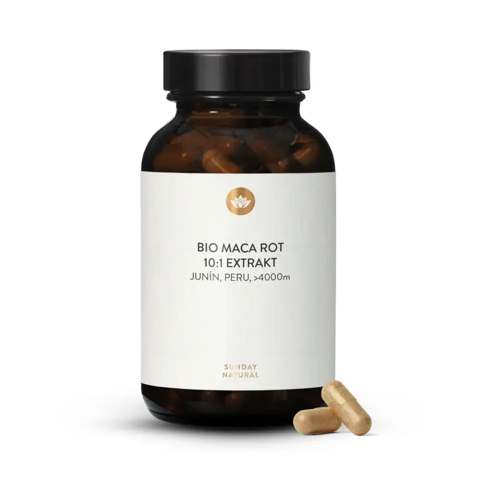 Bio Maca Rot Extrakt Kapseln 10:1