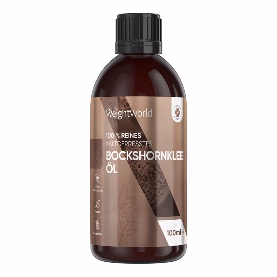 Bockshornklee 100% Reines Fenugreek Samenöl 100ml Öl für Haut, Körper, Nägel & Haare