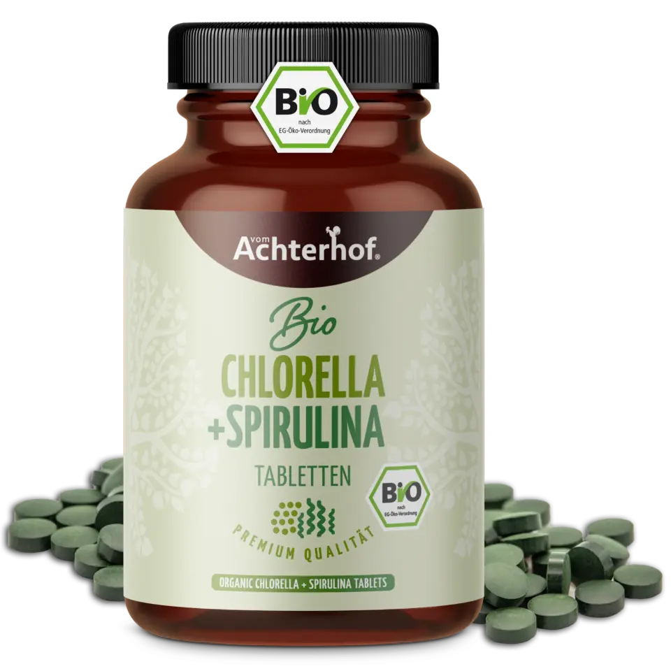 Chlorella & Spirulina Algen Tabletten Bio (400 Tabletten)