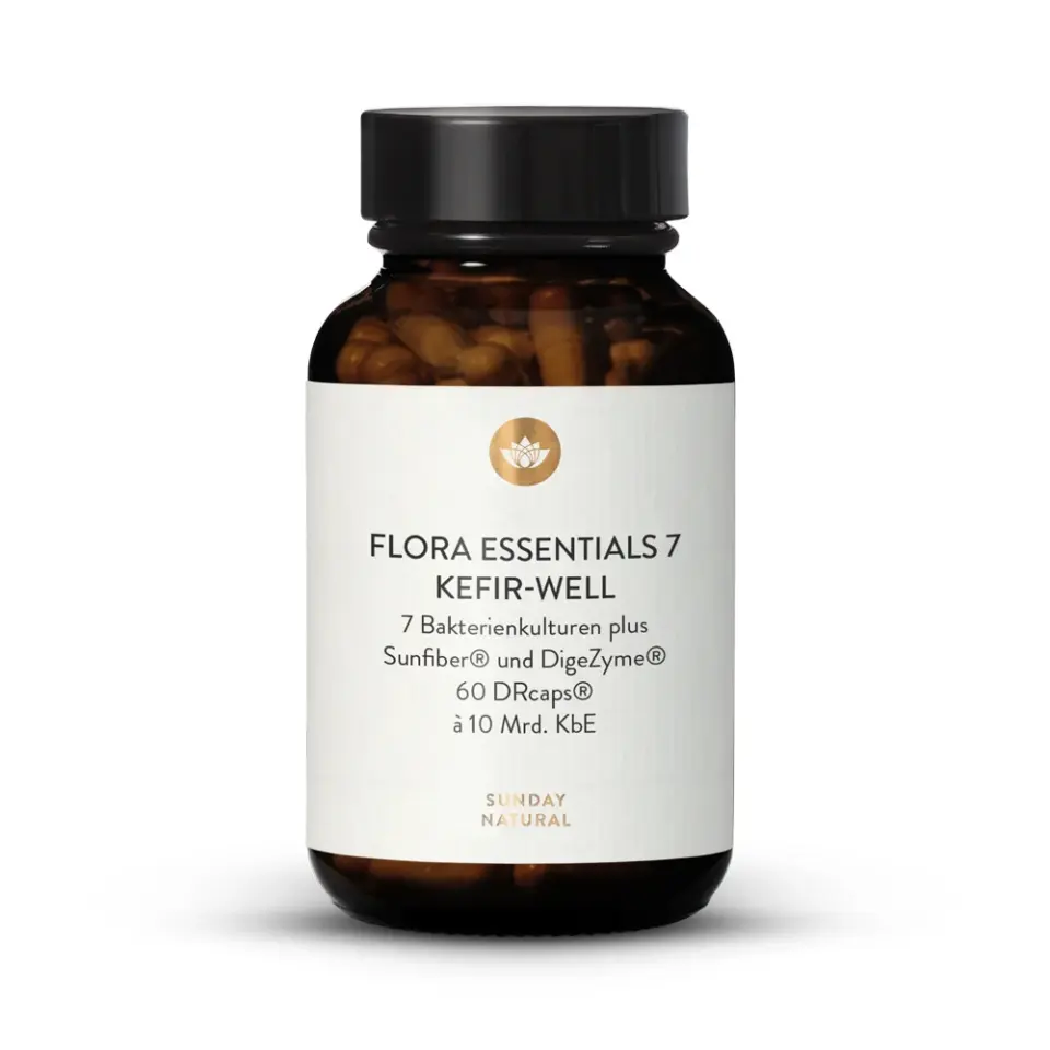 Flora essentials 7 Kefir well 7 Stämme | 10 Mrd. KbE, Enzym Kapseln