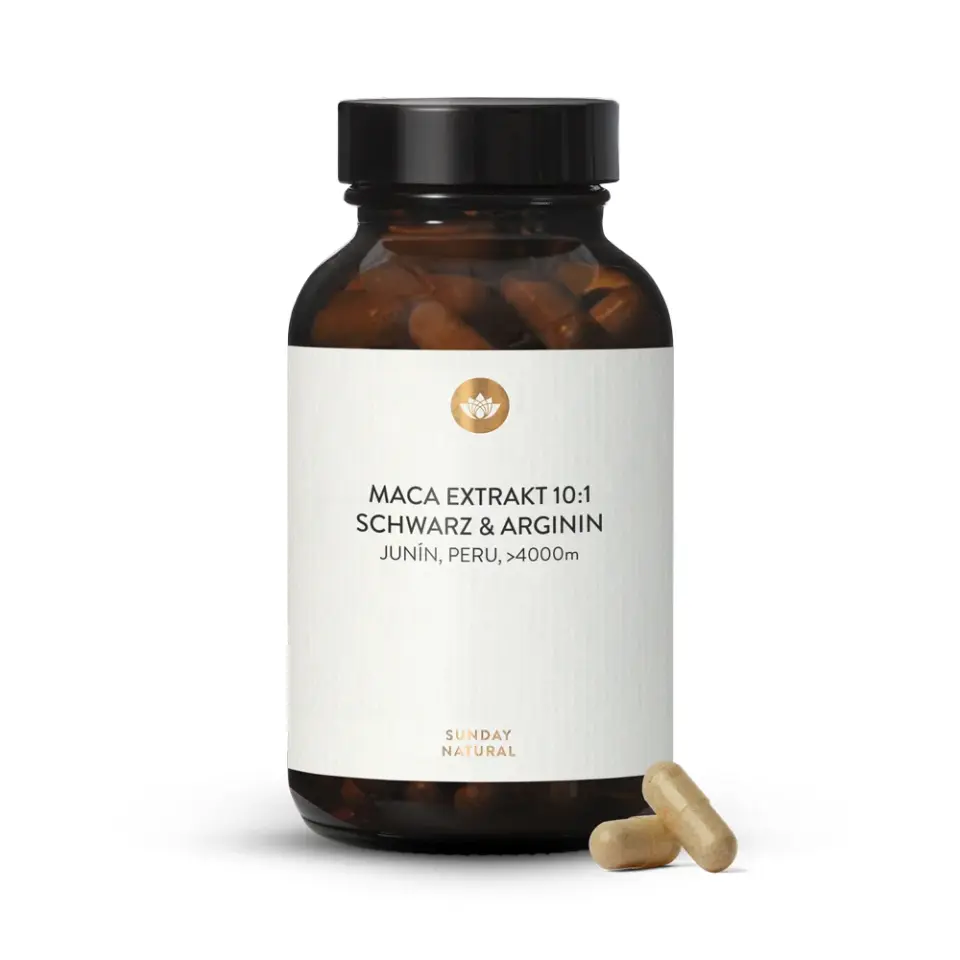 Maca Extrakt 10:1 Schwarz & Arginin Junin-Pasco, Peru