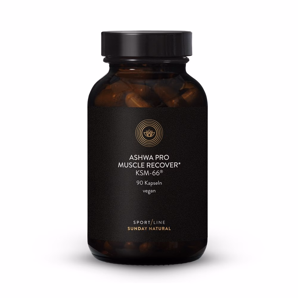 Muscle recover Ashwa pro komplex, Ashwagandha, Safran, Magnesium, Muskelfunktion