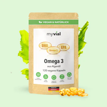 Omega 3 Kapseln aus Algenöl, Myvial