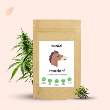 Premium Nahrungsergänzungsmittel für Tiere, Powerhanf Superfood für Pferde, Katzen, Hunde 5kg, Myvial