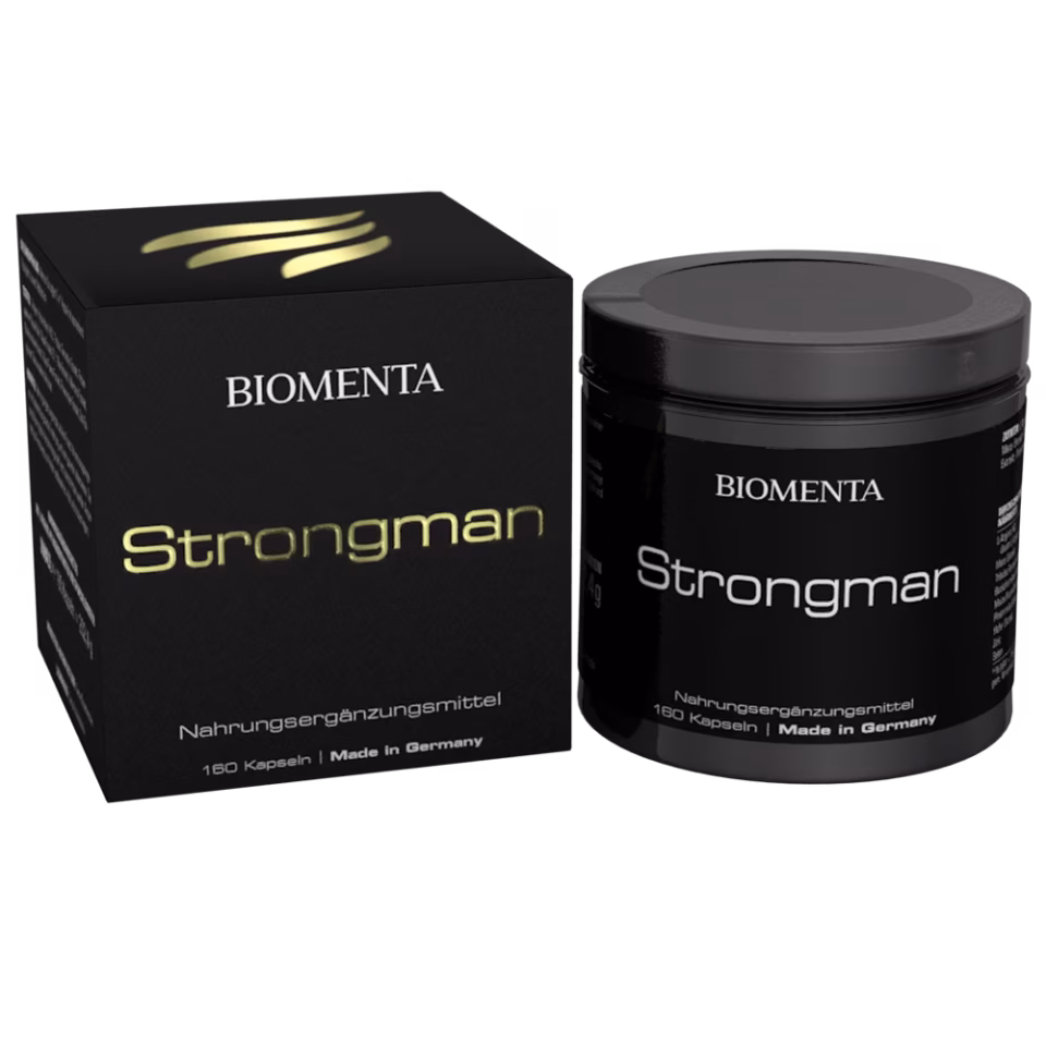 BIOMENTA Strongman – 160 Kapseln für mehr Testosteron, Libido, Potenz und Muskelkraft bei Männern