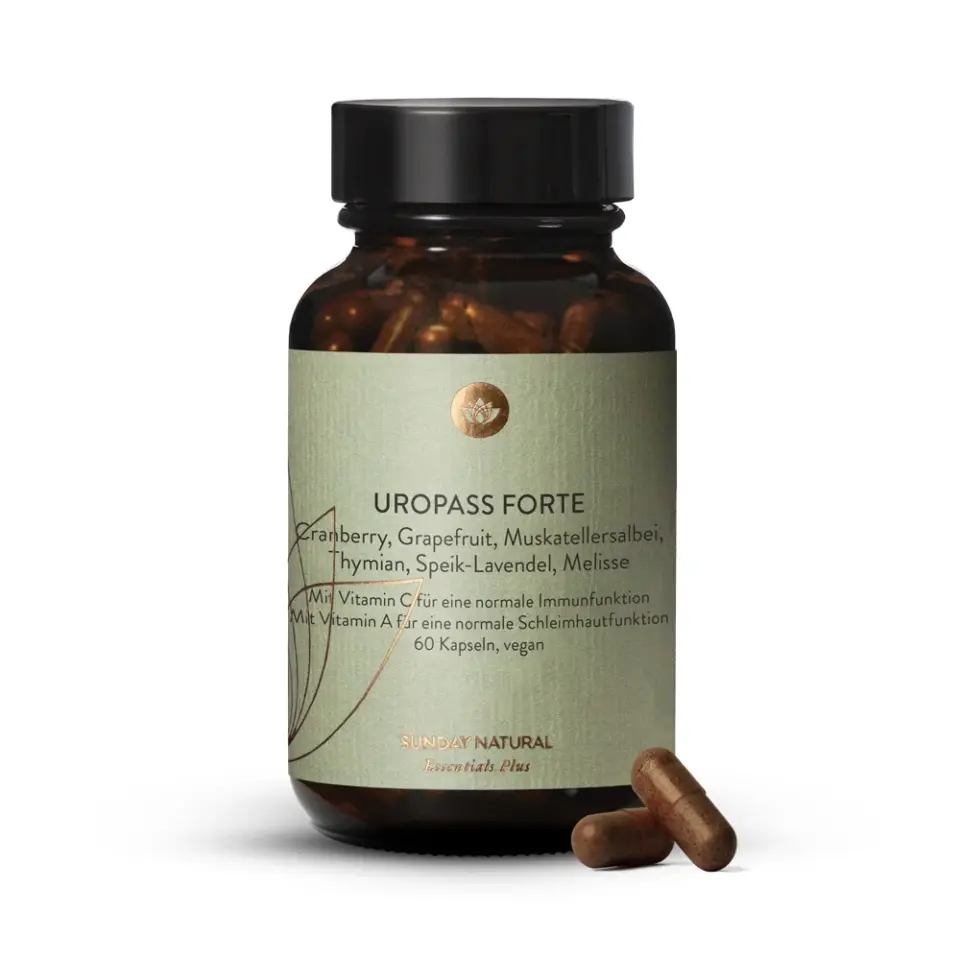 Uropass Forte Essentials Plus Cranberry-, Grapefruitkern-Extrakt