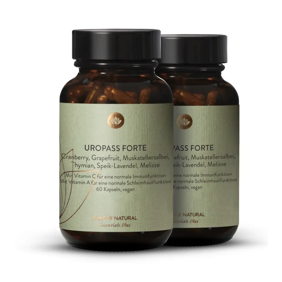 Uropass Forte Essentials Plus Cranberry-, Grapefruitkern-Extrakt