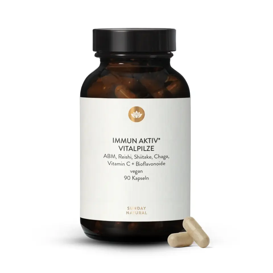 Immun Aktiv Vitalpilze Reishi, ABM, Chaga, AHCC®