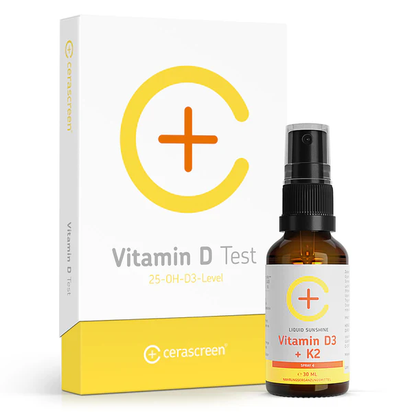 Vitamin-D-Set: Test + Spray Vitamin D Test plus Vitamin-D-Spray (D3 + K2)