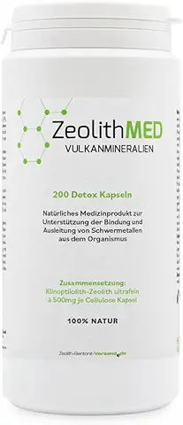 Zeolith med detox Kapseln, medizinprodukt, hochdosiert